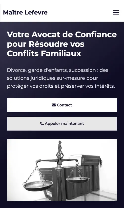 Template Formateur - Vue Mobile